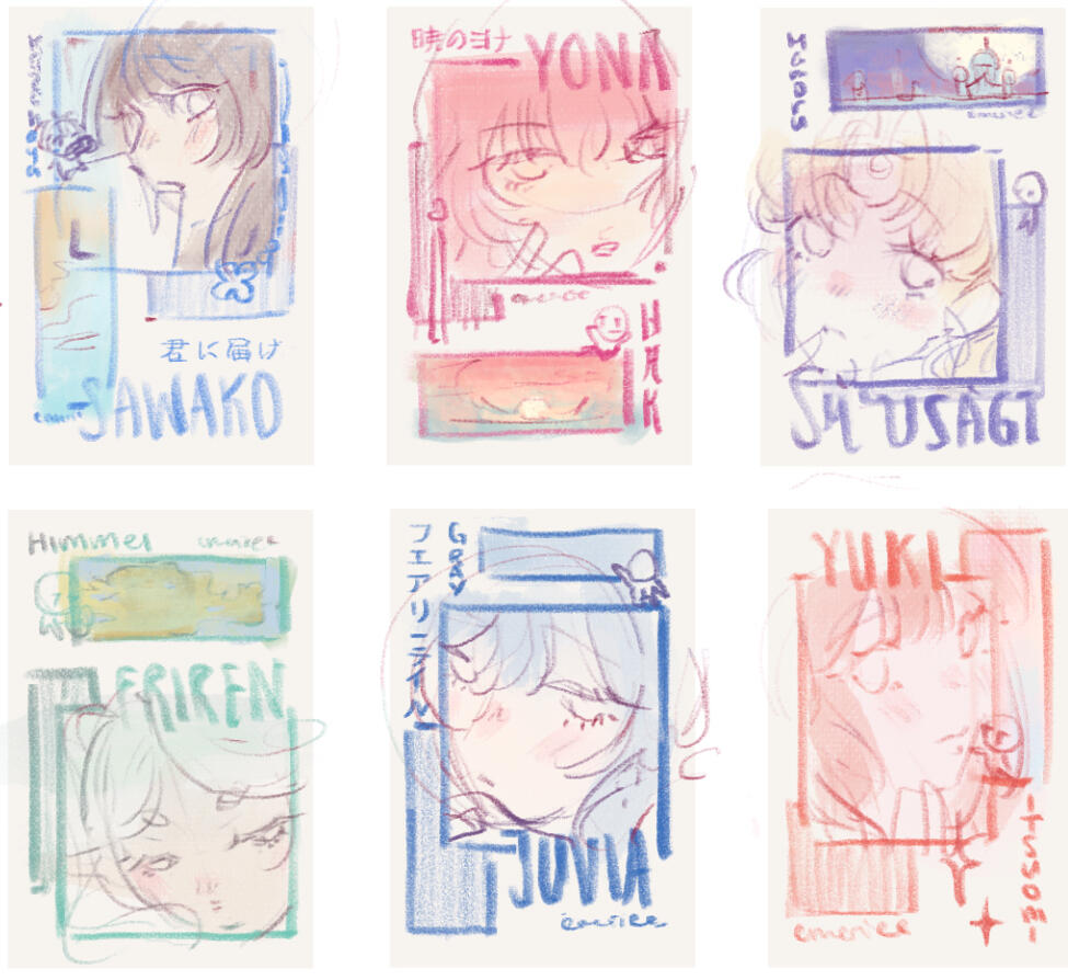 prints design sketches